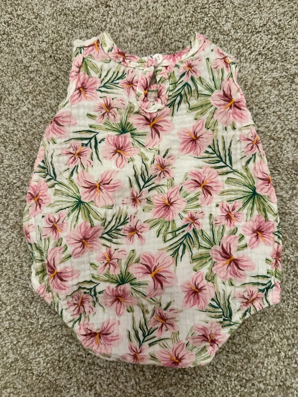 Bundle of 2 Tropical Print Baby Rompers